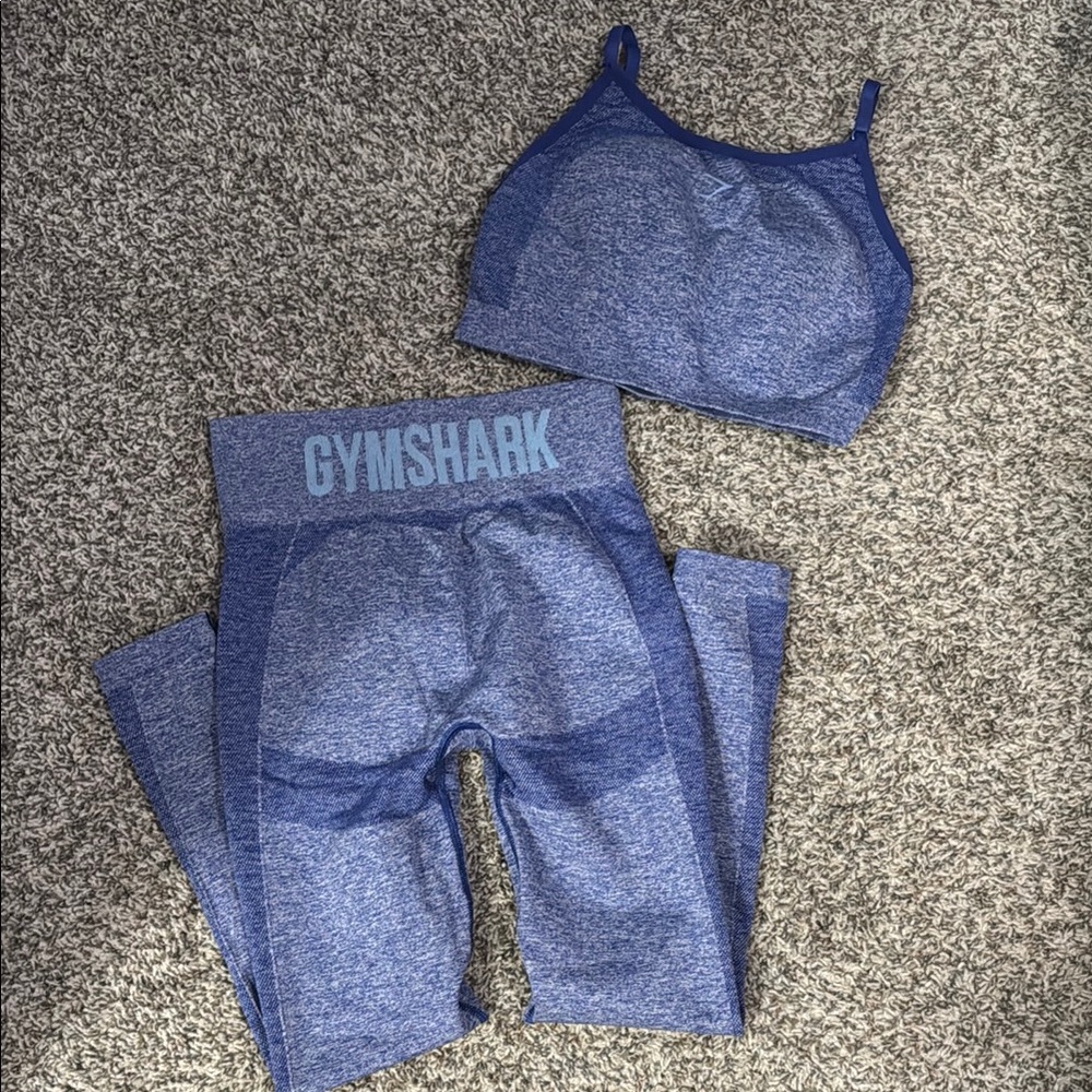 Gymshark Indigo Seamless Activewear Set